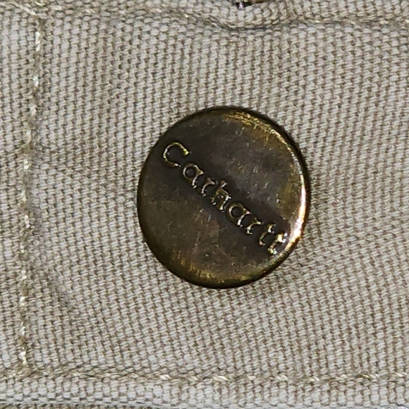 Carhartt Beige 100% Cotton Canvas Relaxed Fit Utility Cargo Pants Men's Sz 38X30 - Picture 4 of 11